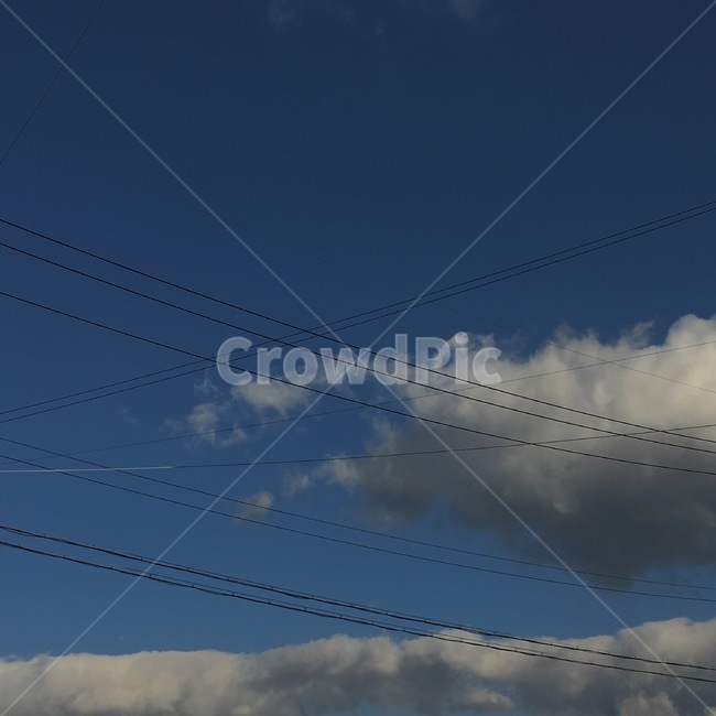 케이블,cable,powerlines,전력선,구름