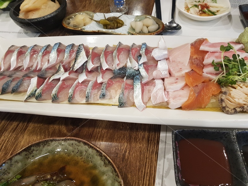 고등어, 회, 스시, 맛집, 식사, 사진,이미지,일러스트,캘리그라피 - 자연친화작가