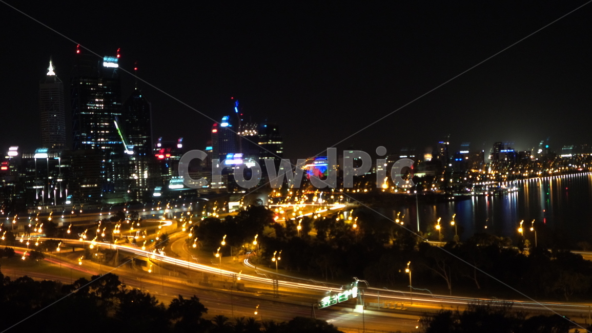 야경,도로,불빛,퍼스,nightview