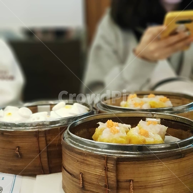 딤섬,만두,인물,여자,홍콩,요리