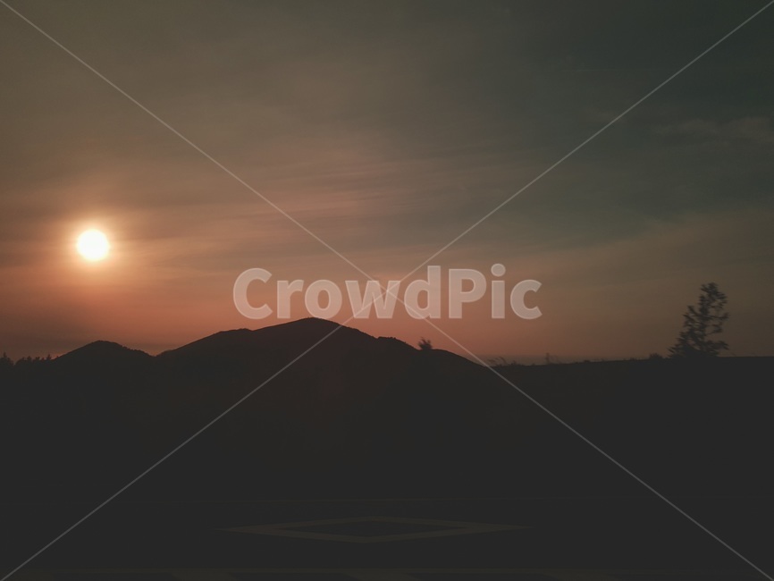 노을,산,하늘,주황,어두운,구름,태양,해,오후,풍경,제주도,자연,풍경,nature,landscape,outdoors,옥외