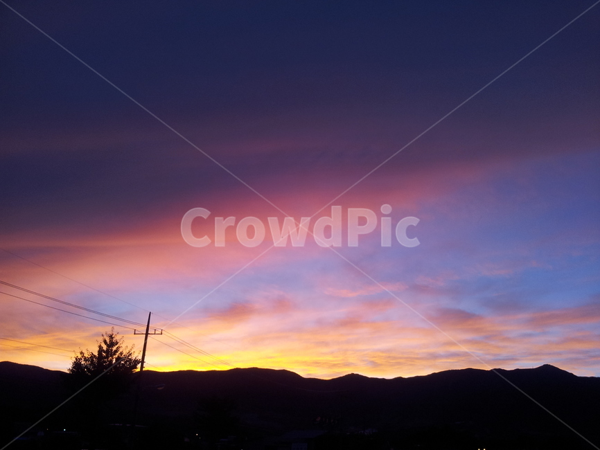가을,산,강원도,노을,저녁,석양,붉은하늘,일몰,황혼,하늘,sky,sunset,nature,outdoors,옥외,자연