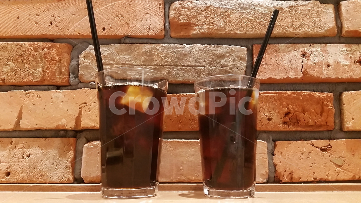 brick interior,cafe,coffee,brickwall,Americano,americano