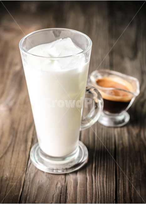 close up,Cafe Latte,Espresso,milk,ice,menu,shot,cafe,Barista,coffee cup,coffee,beverage,fresh,Caffeine,object
