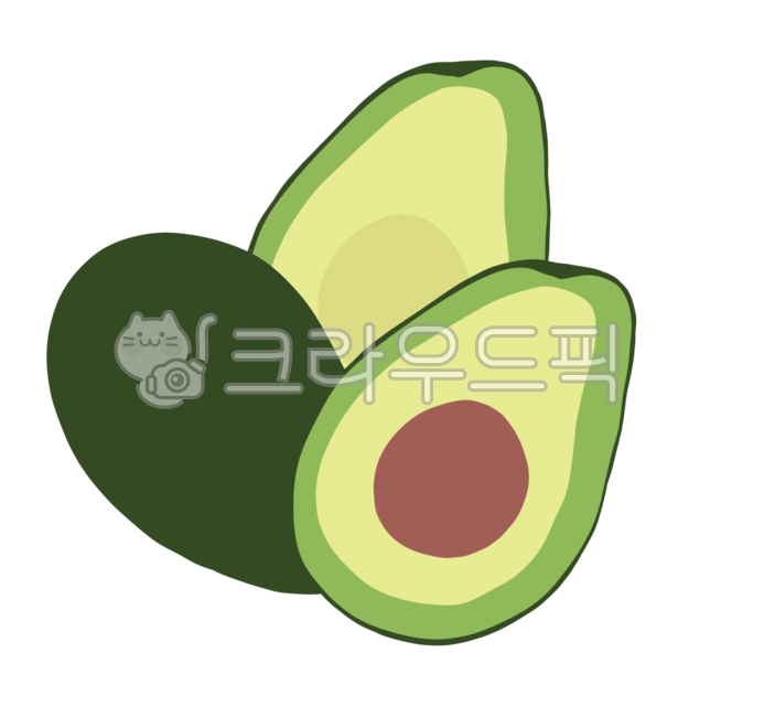 과일,식품,음식재료,재료,식재료,손그림,일러스트,png,food,음식,avocado,아보카도