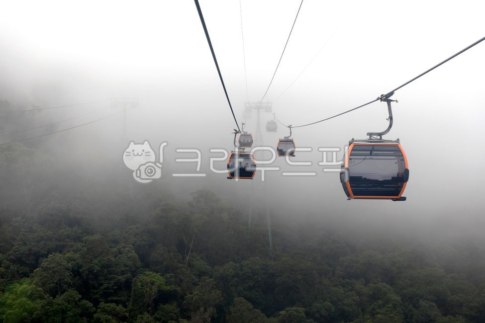 베트남,다낭,바나힐,바나산,케이블카,nature,자연,outdoors,옥외,weather,날씨,fog,mist,안개