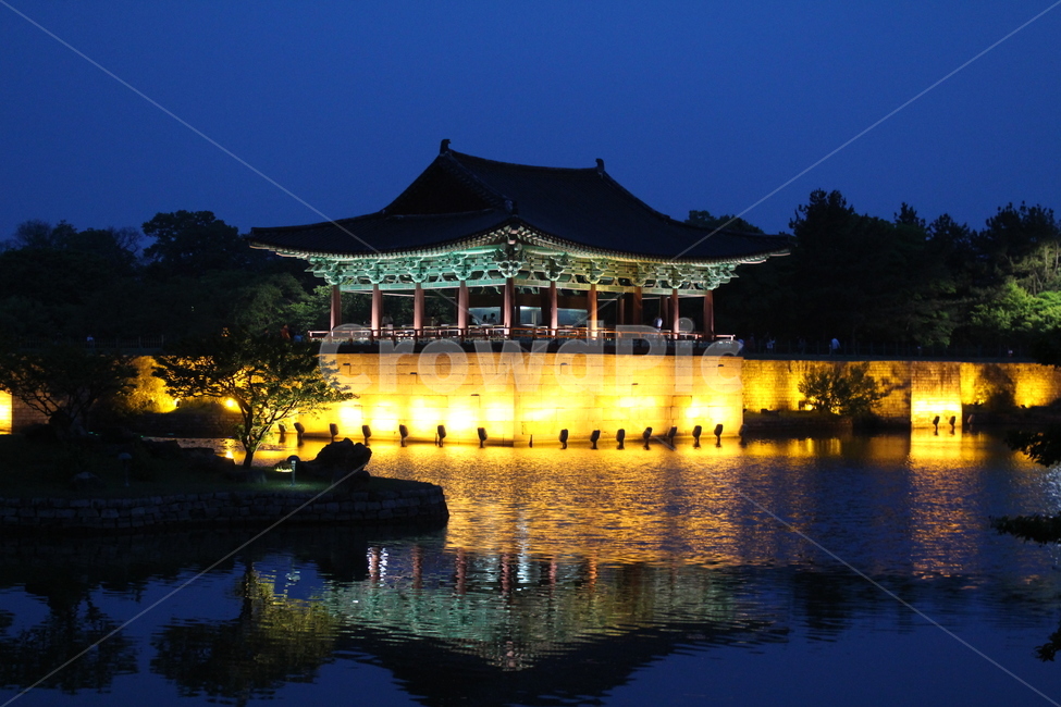 architecture,건축물,경주,전통,안압지,건물,한국,야경,korea