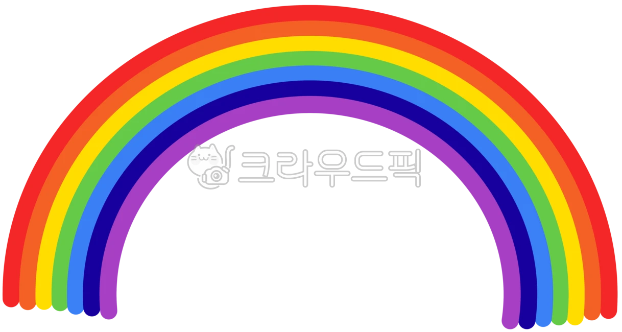 무지개, 무지개색, 깔끔한무지개, 귀여운무지개, 찐한무지개, 사진