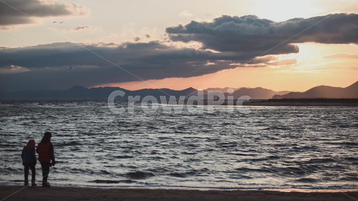 다대포,부산,아이들,노을,일몰,자연,풍경,nature,landscape