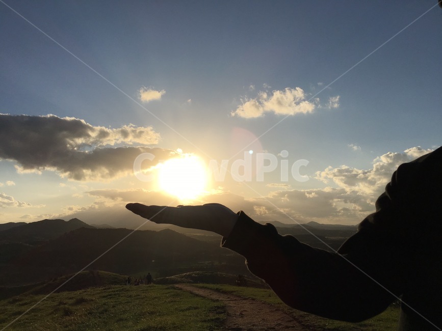 제주도,오름,손바닥,노을,해,동산,팔,구름,가을,자연,풍경,nature,landscape,outdoors,옥외,light,빛,flare,플레어