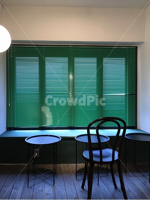 블라인드,테이블,의자,공간,chiar,table,가리개