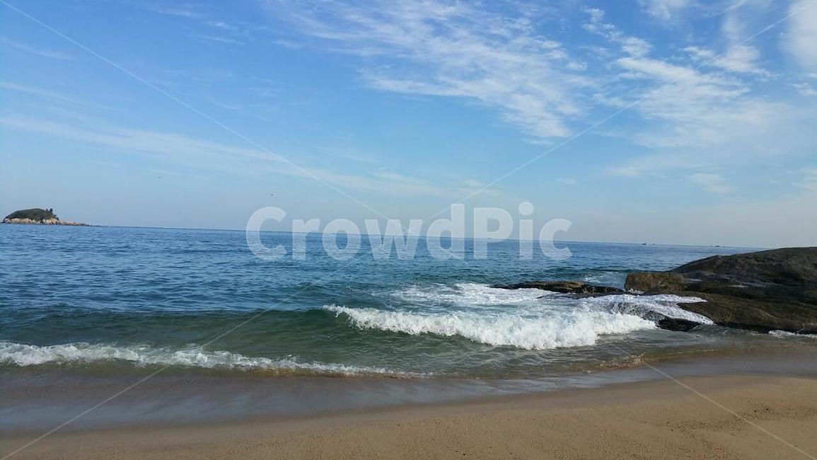 부산,바다,파도,해변,하늘,작은섬,물결,자연,풍경,nature,landscape,해변,바다,beach,sea,outdoors,옥외,water,물,ocean,대양,shoreline,해안선