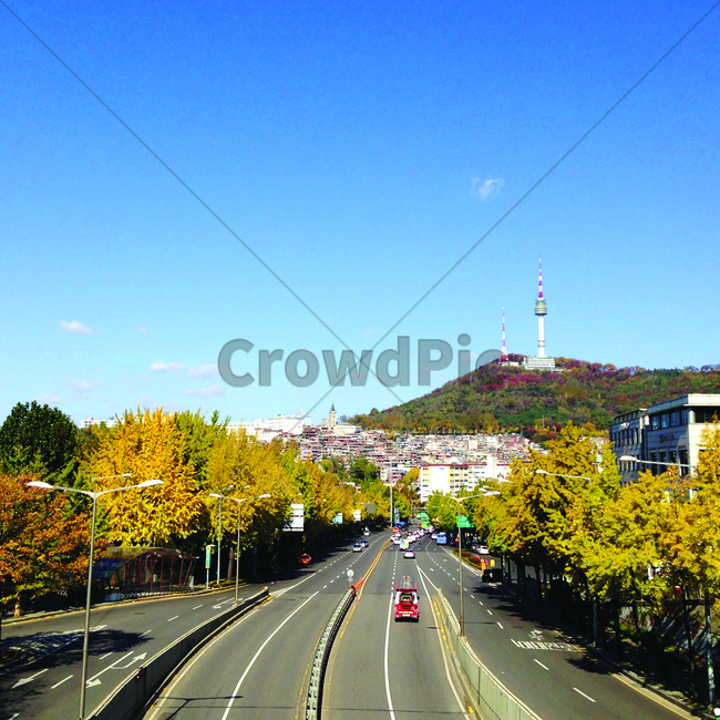 단풍,남산,남산타워,서울타워,해방촌,녹사평,도시,풍경,city,landscape,한국도시풍경,한국도시경관,korea cityscape,road,도로,highway,고속도로,freeway,고속 도로,asphalt,아스팔트