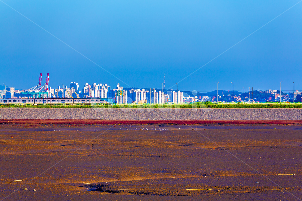 영종도,자연,썰물,갯벌,환경,바다,무늬,석양,도시,풍경,city,landscape,한국도시풍경,한국도시경관,korea cityscape