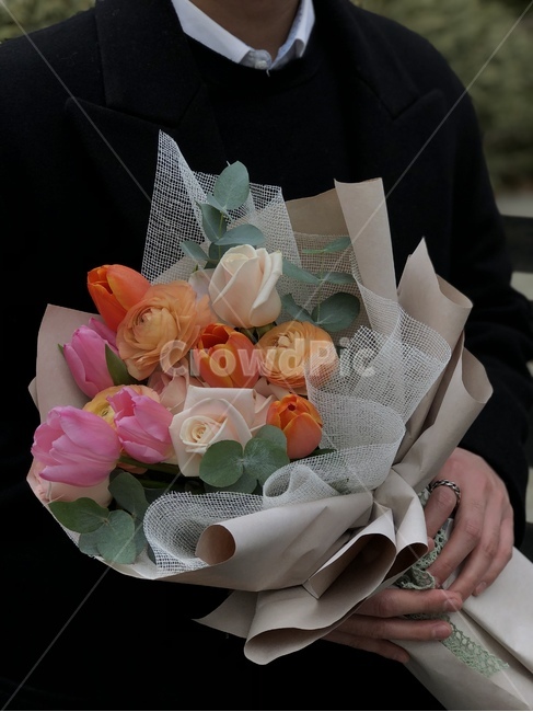 꽃,핸드타이,꽃다발,plant,식물,꽃꽂이,flower,blossom,flowerbouquet,꽃부케