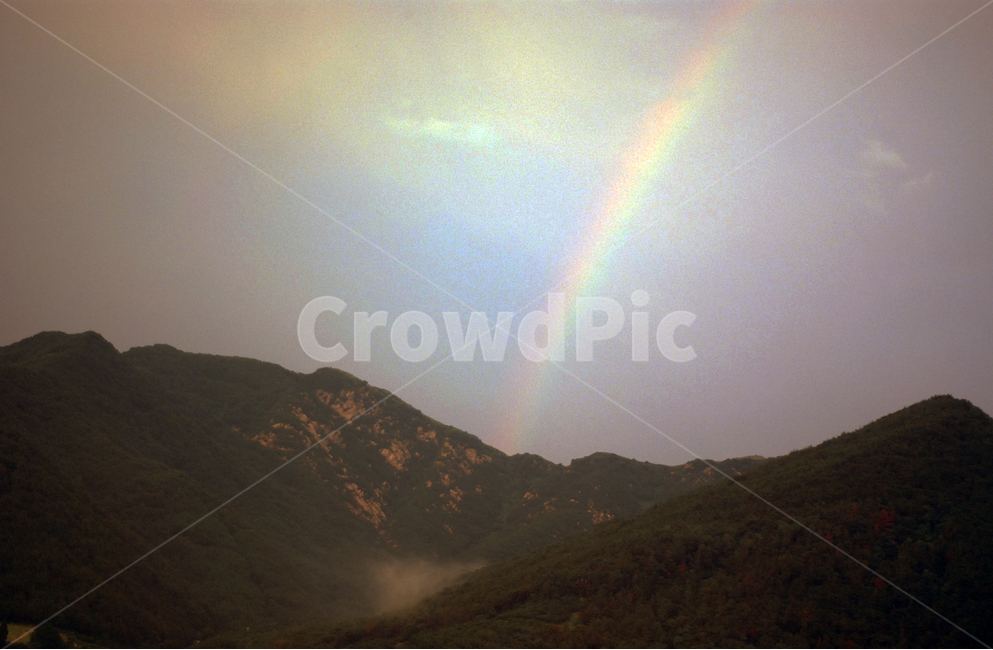산,옛날사진,무지개,레인보우,rainbow,mountain