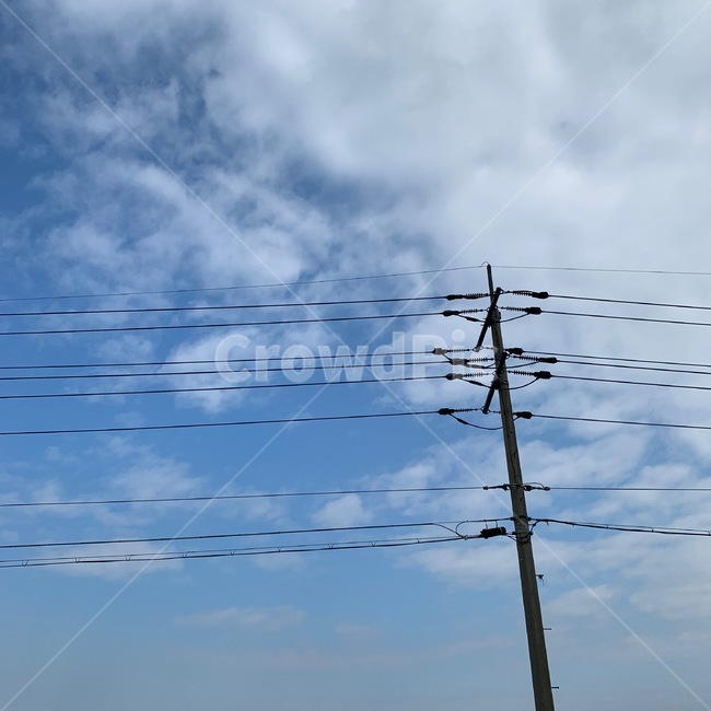 하늘,전봇대,구름,전선,배경,풍경,에너지산업,energy industry