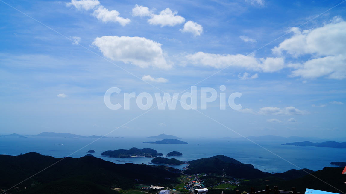바다,산,하늘,구름,자연,풍경,자연,풍경,nature,landscape,outdoors,옥외,land,땅