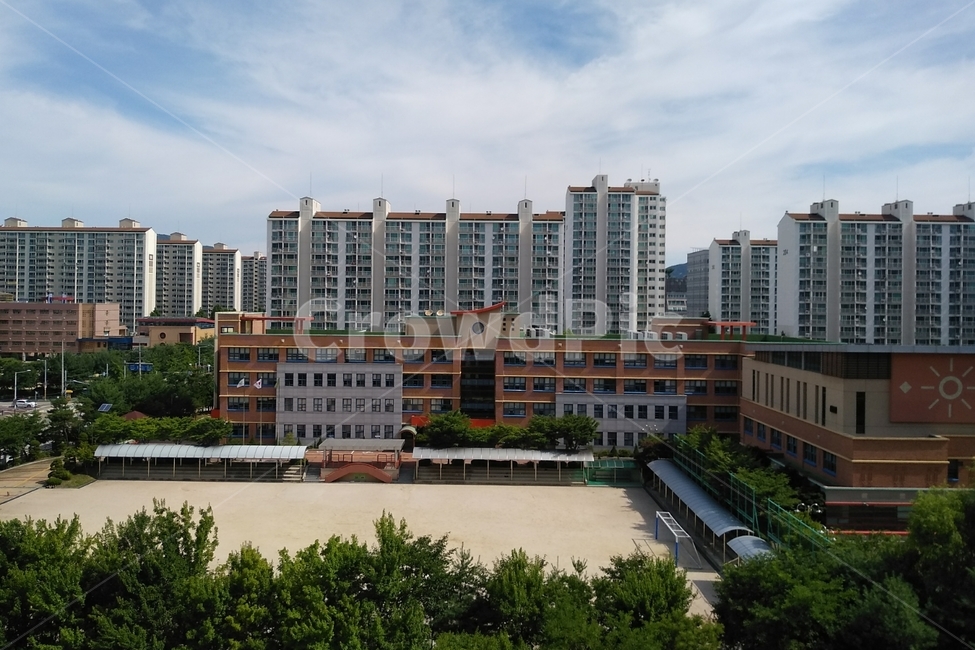 아침,하늘,구름,나무,동네,도시,풍경,city,landscape,교육,학교,공부,education,learning,study,school,building,건물,office building,사무실 건물,urban,어반,시티,town