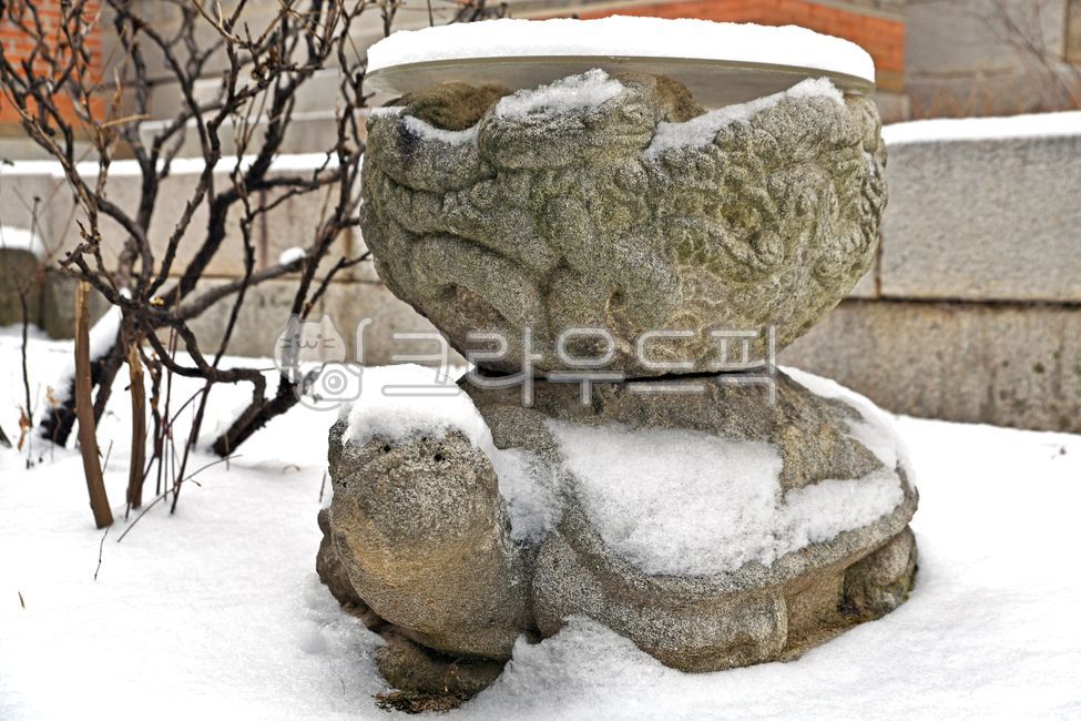 석상,거북이상,아미산석상,설경,조각상,경복궁,gyeongbokgungpalace