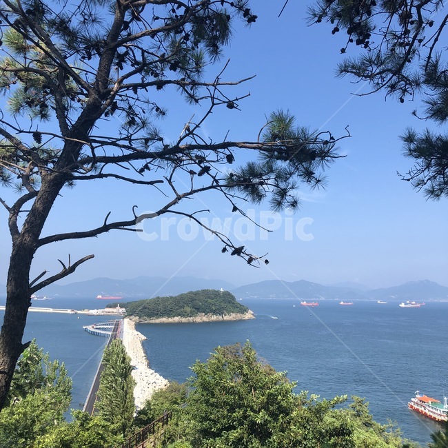 오동도,섬,여름풍경,바다,바다전망