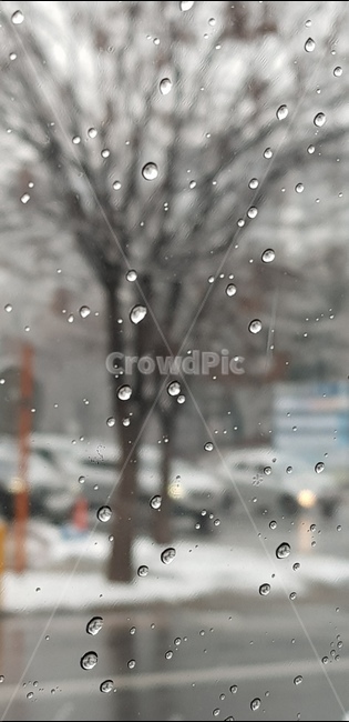 창문,눈,풍경,겨울,빗물,비,비오는날,rain,rainy