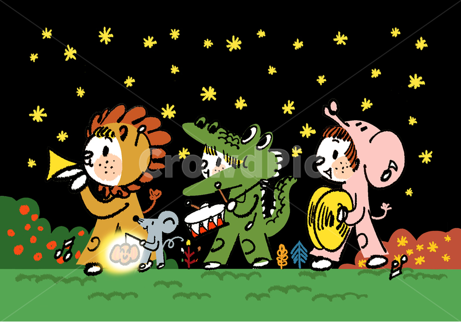 할로윈데이,핼러윈데이,핼러윈,할로윈,코스튬,어린이,옷,복장,사자,악어,코끼리,손그림,그림,일러스트,illustration,design,halloween,costume,축제,행사,festival,carnival,event,그래픽,일러스트레이션,graphic,illustration