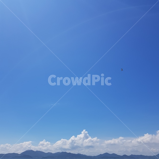 여름,바다,하늘,구름,여수,파랑,blue,summer,sky,cloud,sea,풍경,자연