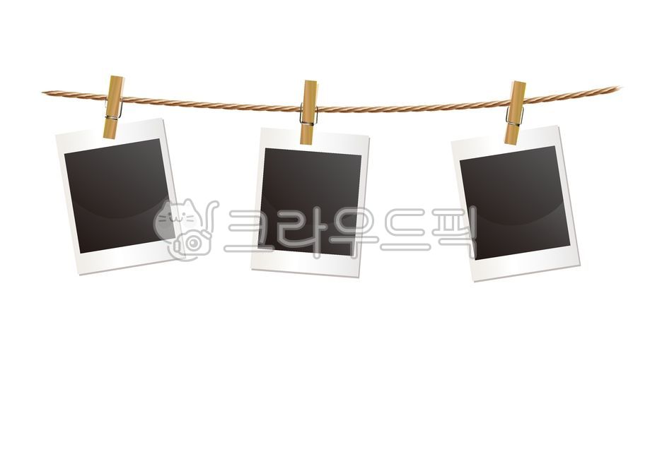 필름, 집게, 빨래줄, 줄, 동아줄, 사진,이미지,일러스트,캘리그라피 - 클릭디자인작가