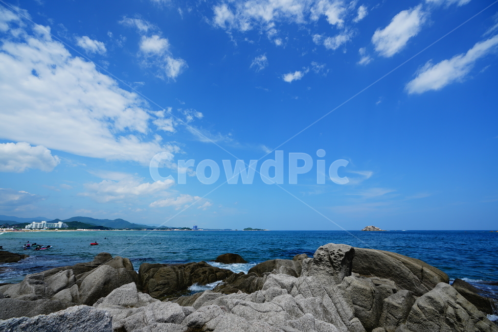 하늘,바다,바닷가,파도,물,파랑,블루,sea,바위,여름,풍경,경치,자연