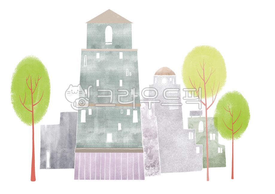 city,tree,store,house,building,Modern,small town,painting,Town,background,drawing,art tree,illustration,decoration