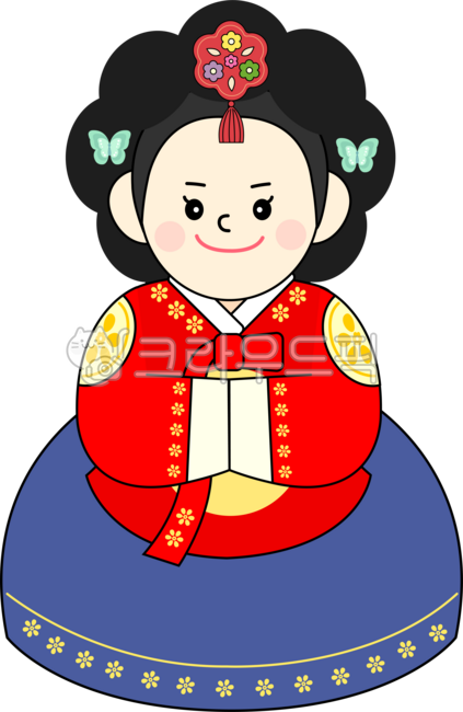 중전,중전마마,전통한복,한복,가채머리,궁중한복,중전캐릭터,일러스트,가채,나비전통악세사리,전통무늬