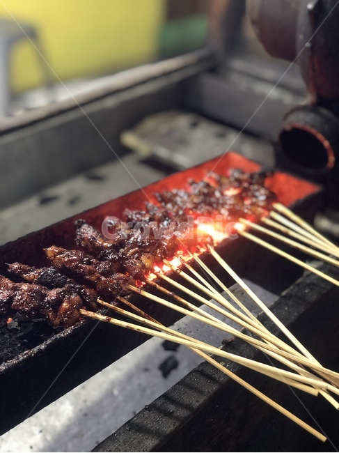 꼬치,숯불,닭꼬치,양꼬치,길거리음식,발리