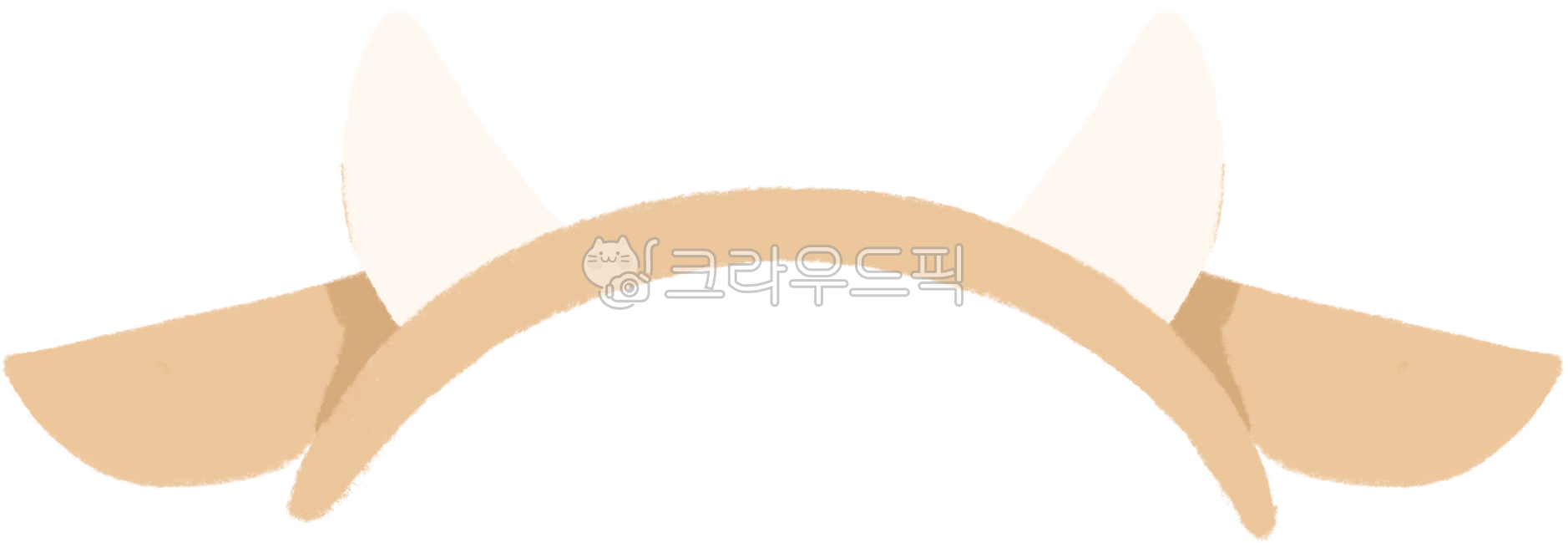 십이간지,머리띠,머리장식,귀여운,소띠,일러스트,소