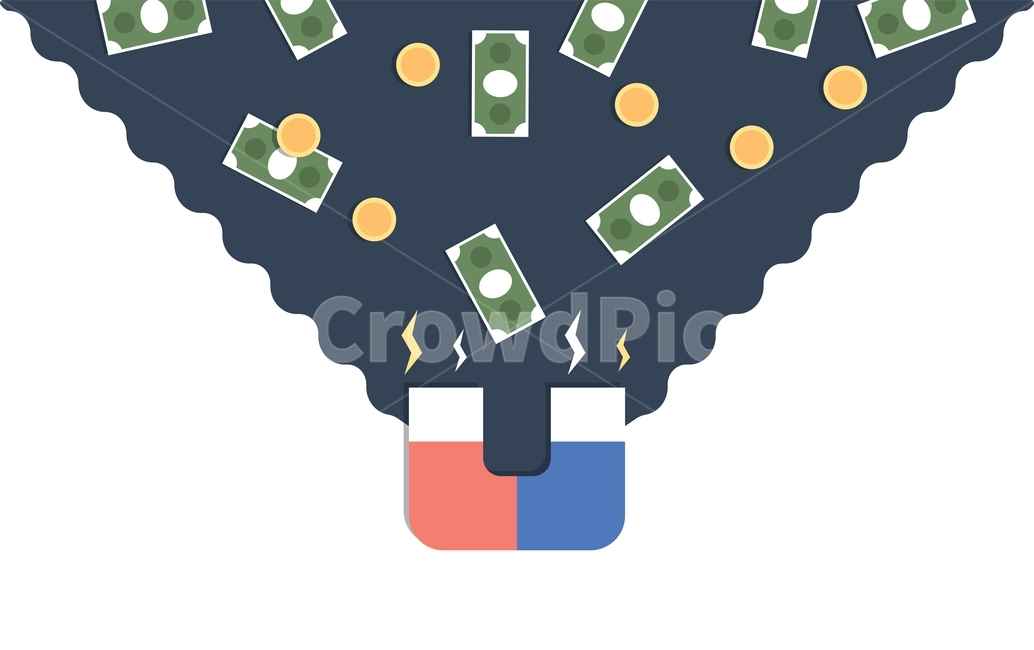 돈,동전,화폐,지폐,자석,귀여운,끌어당기다,수익,수입,비지니스,회사,주식,일러스트,벡터,삽화,심플한,사물,금융,돈,finance,banking,money,그래픽,일러스트레이션,graphic,illustration