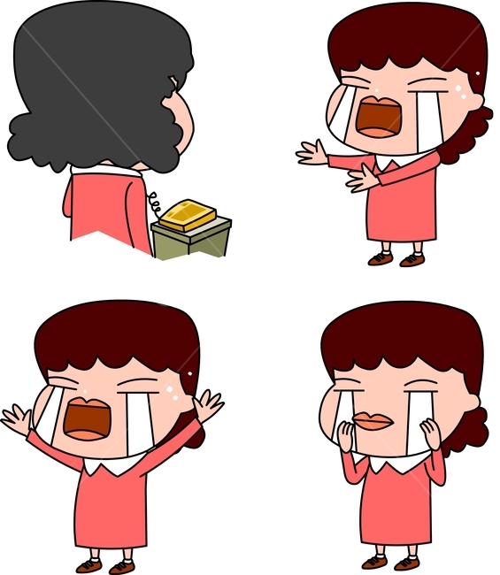 캐릭터,엽기캐릭터,코믹캐릭터,엽기,코믹,개그,만화,웃긴,sd캐릭터,2등신,이모티콘,아바타,개성,못난이,동작,행동,감정,느낌,표정,표현,기분,과장,성격,상황,시추에이션,인물,사람,큰머리,일러스트,벡터,아줌마,주부,가정주부,엄마,파마머리,식모,부엌때기,중년여성,여,여자,전화,전화통화,뒷모습,울음,슬픔,갱년기,통곡,팔벌림,눈물,서러움,대성통곡,외로움,우울,쓸쓸,쓸쓸함,사람,인물,인간,human,person,얼굴표정,facial expression,face,그래픽,일러스트레이션,graphic,illustration