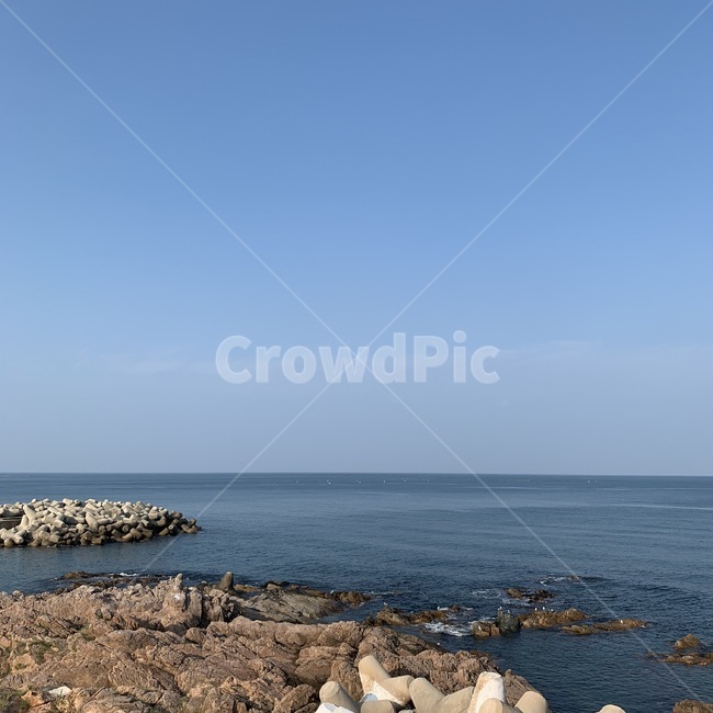 바다,감성,해변,여름,하늘,돌,맑음