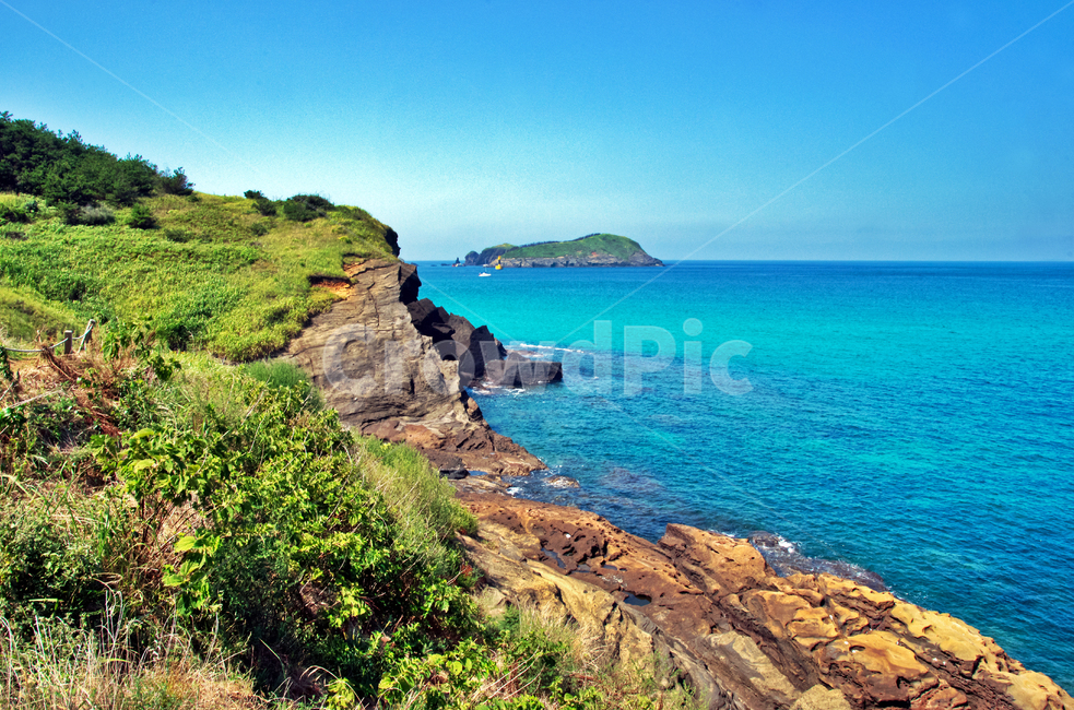 해변,제주도,올레길,올레12코스,생이기정,쪽빛바다,차귀도,자연,풍경,nature,landscape,한국자연풍경,한국자연경관,korea nature landscape,제주도,jeju,jeju island