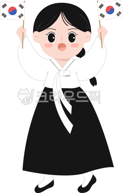 Yu Gwan-sun,Yu Gwan-sun character,Yu Gwan-sun illustration,patriotic character,independence fighter,Memorial Day,Liberation Day,independence movement,independence movement character,Taegeukgi,democracy movement anniversary,patriotism,democracy