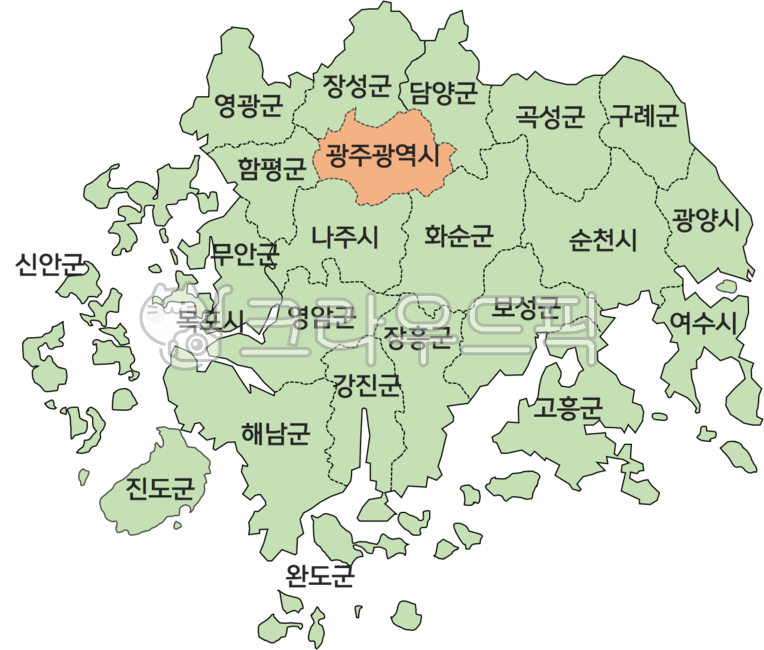 전남지도,전라남도,전라남도지도,map,지도일러스트,지도그림,우리나라지방,지도