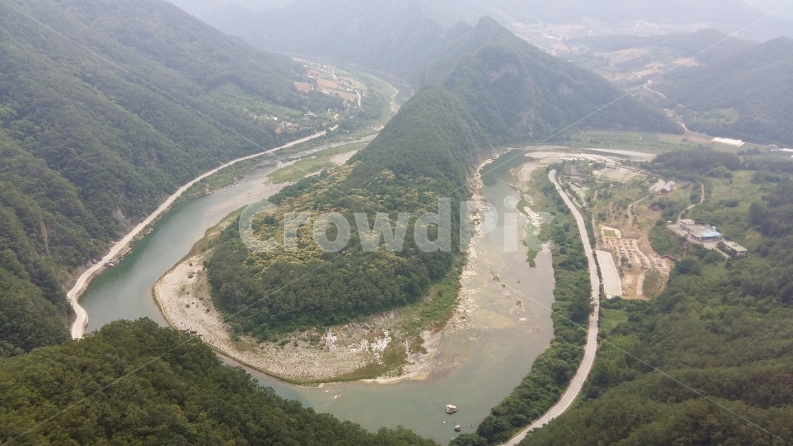 nature,자연,landscape,경치,outdoors,옥외,scenery,풍경,aerialview,조감도,강,산,mountain,river,강원도,정선