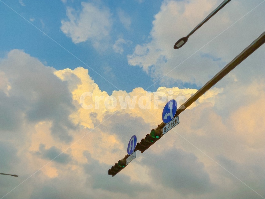 신호등,하늘,sky,구름,cloud