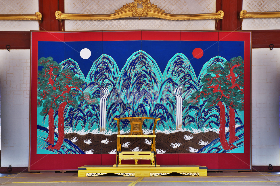 일월오악도,함녕전,어좌,덕수궁,궁궐,대한제국,한국전통,한국문화,korean traditional,korean culture