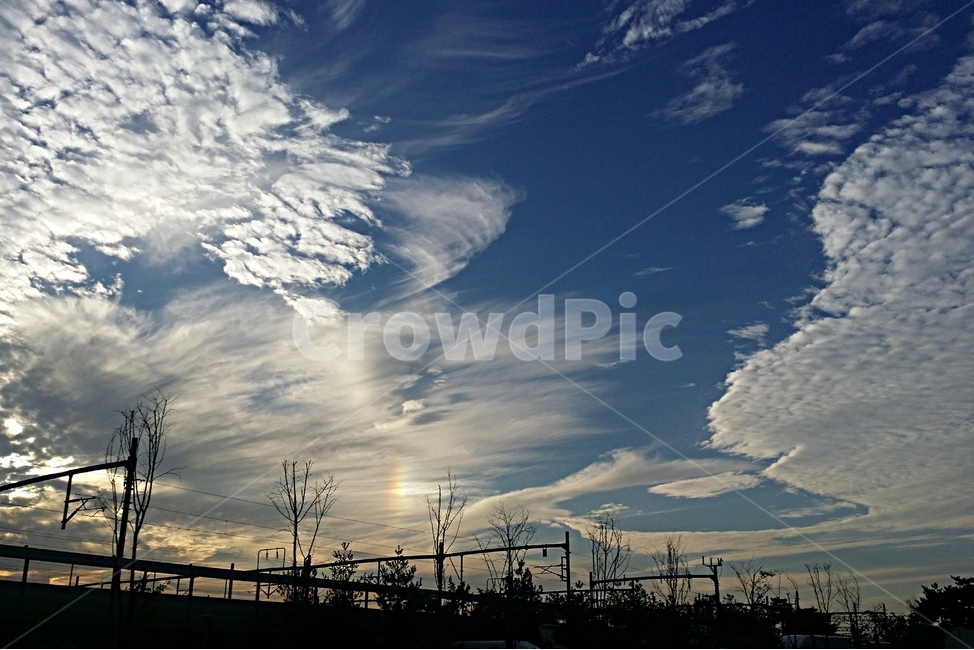 sky,하늘,구름,무지개,노을,sunset,파랗다,cloud,rainbow,그림자,감성,emotion,자연,풍경,nature,landscape