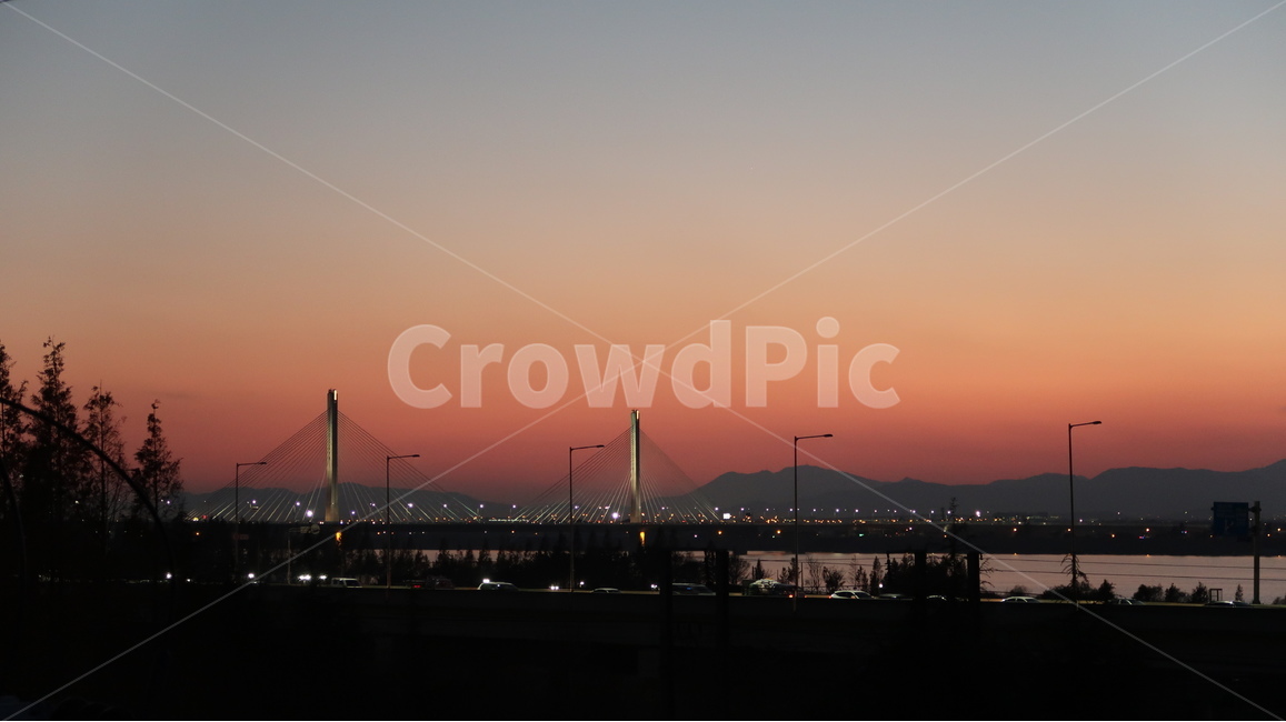 일몰,노을,다리,강,대교,야경,밤,풍경,nightscape,night,landscape,도시,city,nature,자연,outdoors,옥외