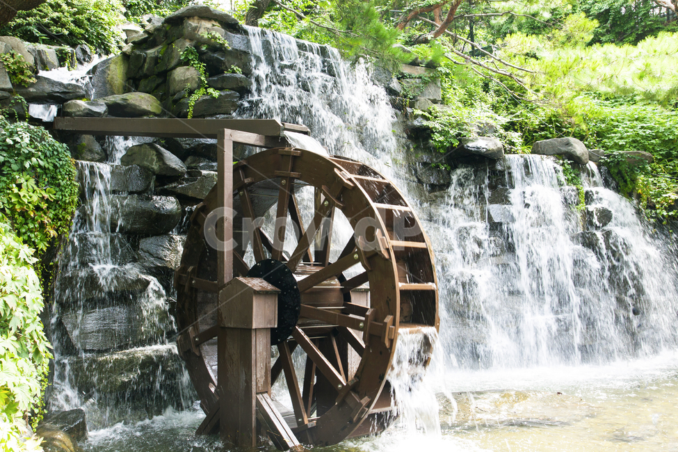 water,outdoors,옥외,폭포,물레방아,물레