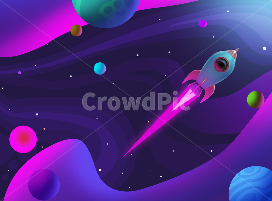purple,보라색,graphics,art,미술,로켓,일러스트,우주,발사,우주여행,웹디자인,스티드,속도,상승,우주선,비즈니스,사업,컨셉,백그라운드,배경,추상적인,새로운,탐험,행성,지구,달,태양,별,블랙홀,스페이스,그래픽,일러스트레이션,graphic,illustration