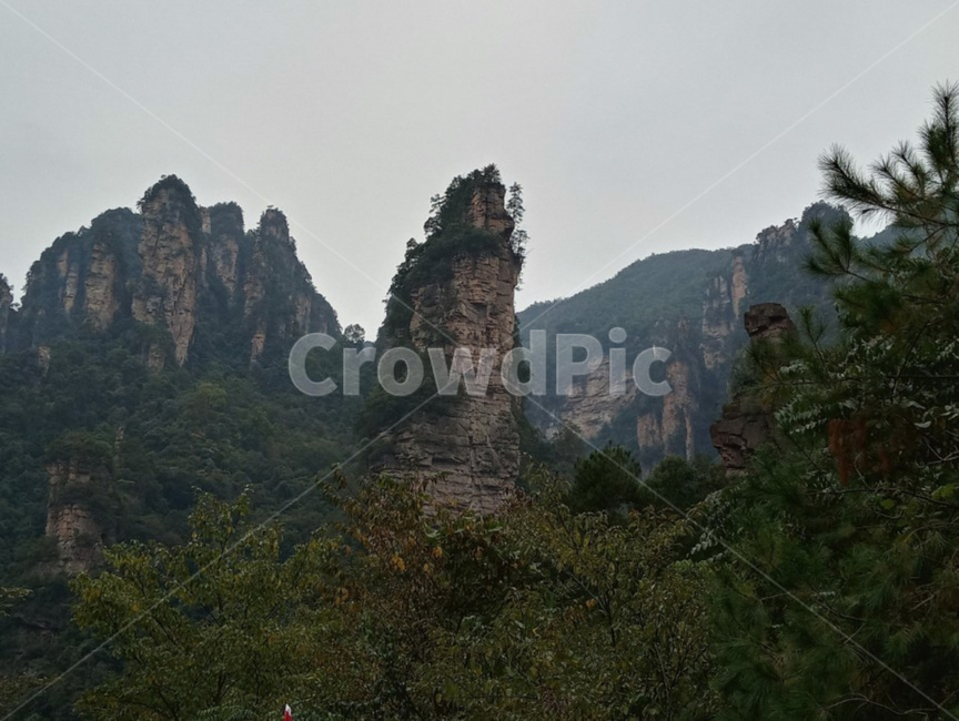 중국장가계,산,자연,경치,장가계이미지