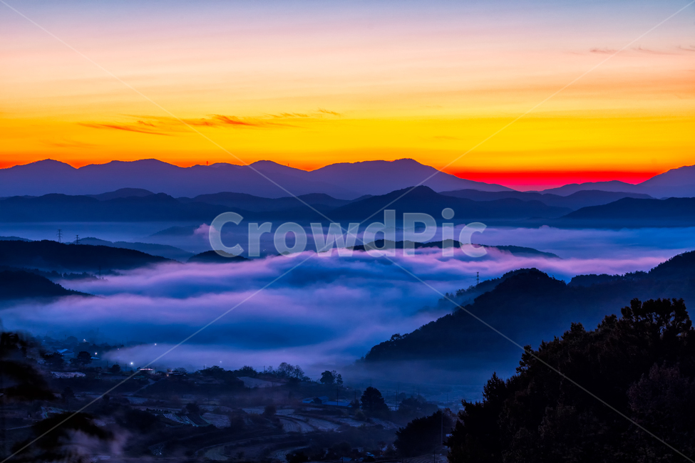 운해,일출,여명,새벽,안개,자연,nature,landscape,자연,풍경,nature,landscape