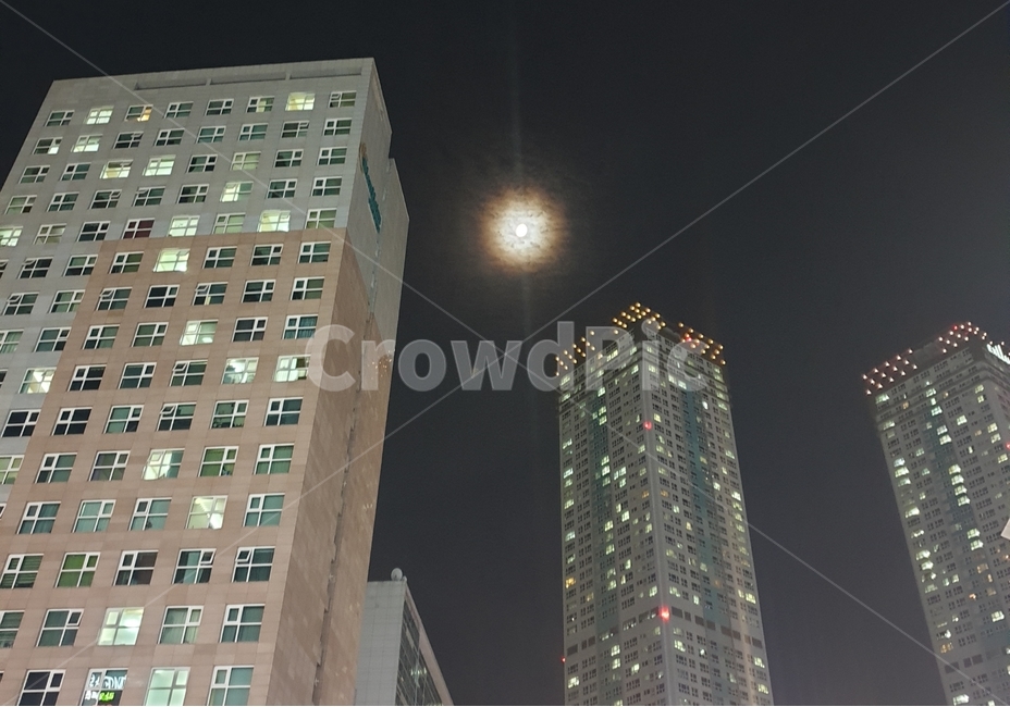 밤,달,도시,아파트,야경,야경,밤,풍경,nightscape,night,landscape,건축물,건물외관,exterior,building,structure,architecture,construction